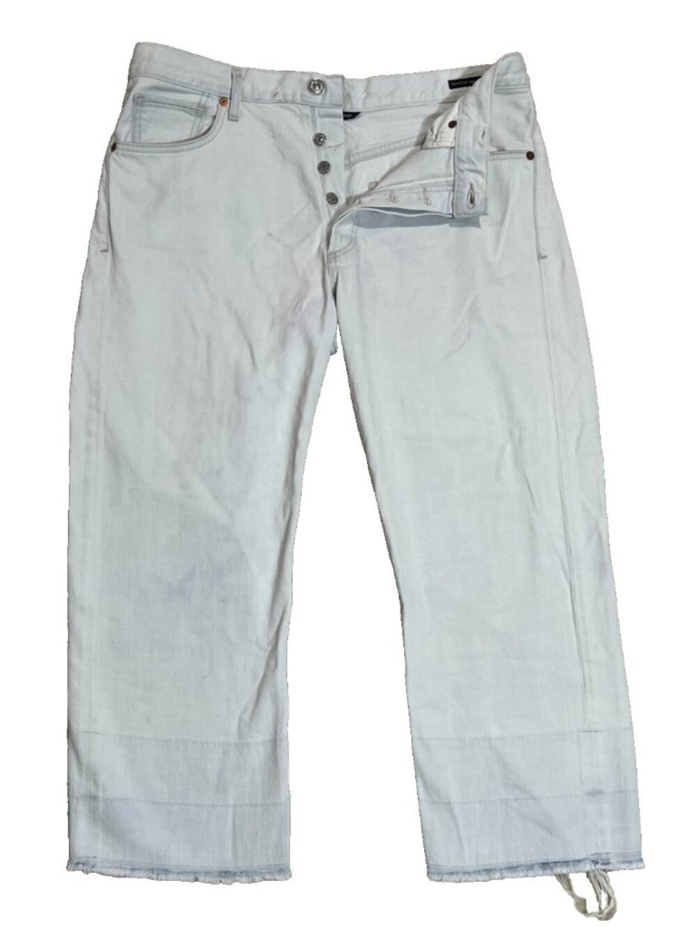 Citizens of Humanity Premium Vintage Cora Crop Undone Hem Jeans Light Wash 32